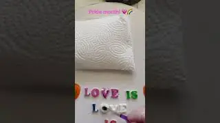 Pride month heart cake with solid chocolate hands 🌈💗