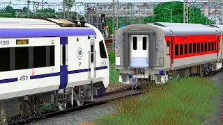 VANDE BHARAT COUPLING LHB RED AC COACH | BUMPY RAILROAD | RAILWORKS TRAINS SIMULATOR | NTG GAMING