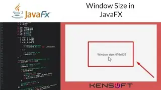 JavaFX Tutorial: How to get the window size in JavaFX