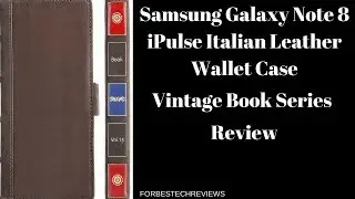 Samsung Galaxy Note 8 iPulse Leather Wallet Case: Vintage Book Series