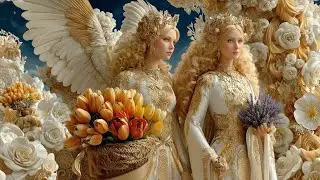 The Celestial Flower Garden: A Royal Fantasy Journey in 4K | Relaxing Fantasy Music & Art