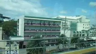 Riding the LRT from Baclaran to Munoz Terminal