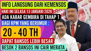 KABAR BAIK ☑ KPM USIA PRODUKTIF 20 - 40 TH BISA DAPAT BANSOS LEBIH BESAR DI TAHAP 1 2026 • SIMAK YA🔻