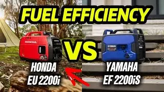 Fuel Efficiency Honda EU 2200i vs Yamaha EF 2200iS. Generator inverter | fuel consumption