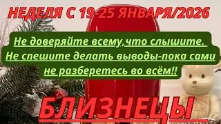 БЛИЗНЕЦЫ ♊️ ТАРОСКОП С 19-25 ЯНВАРЯ/2026 от Alisa Belial 