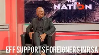 Julius Malema President of Economic Freedom Fighters supports foreigners in South Africa