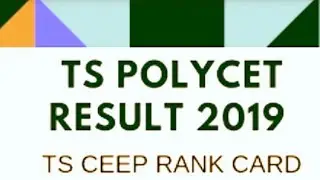 TS Polycet 2019 Rank Card & Results|How To Download Rank Card||Live