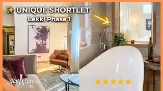 Luxury 1-Bed LAGOS SHORTLET 🇳🇬 | Courtyard by GidiStays | Lekki Phase 1 Airbnb Superhost