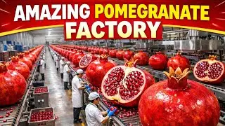 Inside the Pomegranate Factory | From Fresh Fruit to Premium Juice Bottles