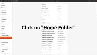 Add shortcut to open home folder in Ubuntu