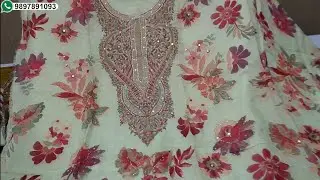 01-02-26 | Colour Full Lucknowi Embroidery Suits | Glass Orgenza Silk | Cambric Cotton | Luxury Suit