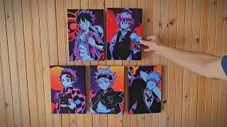 SET Cuadros Anime Principales x 5