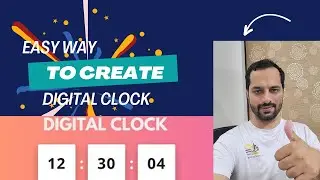 How to create Digital Watch in Html, CSS and JavaScript | Digital watch kasa create kara