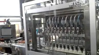 Maquina llenadora de l&iacute;quidos viscosos