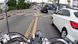 🚦 Rol&ecirc; de Dafra Horizon 250 no Tr&acirc;nsito &ndash; Indo Trabalhar no Dia a Dia! 🏍️