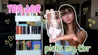 TBR prompt jar chooses my August reads 🫙📚🎀