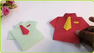 How To Make a Shirt and Tie | Origami Shirt & tie