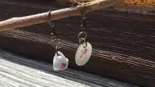 OriginalSinArt Miniature Dolls House China Cup and Saucer Earrings