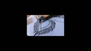 Mandala art || Flute || Feather || #shorts #youtube #trending
