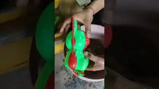 Double Colour Single Station Plastic Blow Moulding Machine #shama #shamablow #PlasticExhibition