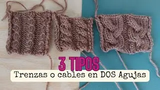 3 trenzas o cables en DOS AGUJAS