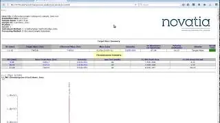 Anatomy of a ProMass Sample Report (Text Information)