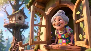 There Was an Old Woman 👵 &ndash; Who Lived in a Treehouse 🌳 | Fun Kids Rhyme Video | Preschool
