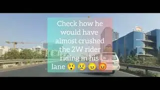 Idiotz On Indian Roadz ~ 4W overtakes dangerously from the left on a National Highway 😲 😢 😠 😡