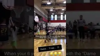 Little man hit the DAME TIME celebration 😂