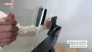 Installatiegids monitorarm Novus Clu Plus X2 | www.novus-more-space-system.com/nl/