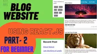 Blog Website | ReactJs | Beginner | Full Explanation | step by step | Part - 2