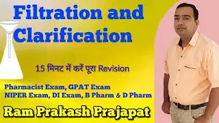 Filtration | Clarification | Theories of filtration | Filter leaf | Metafilter | Pharmaceutics