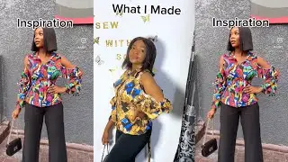 How to cut and sew a shirt with cold shoulder sleeves/Shirt tutorial