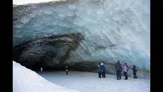 Hiking to and exploring Castner Glacier Cave off Richardson Hwy Mile Marker 217 in Alaska.