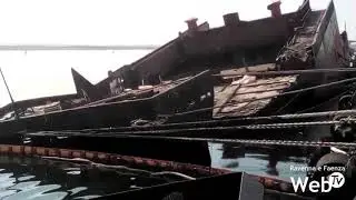 Appaltati i lavori per demolire la Berkan B affondata nel canale Piomboni