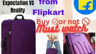 Purple Trolley Bag || Flipkart ||Unboxing+Review||