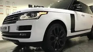 Car Wrapping: Glossy White Car Wrap - Range Rover