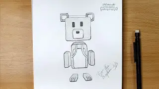 How to Draw Baaren from Super Bear Adventure Step by Step | Easy Sketch for Beginners