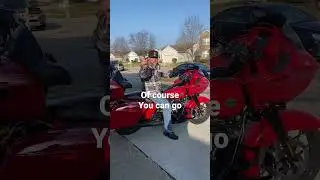 I got in trouble. #harleydavidson #funny #couple #moto #wife #husband