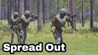 Spread Out  U.S. Marines with 2nd Battalion