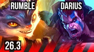 RUMBLE vs DARIUS (TOP) | Perfect KDA: 6/0/10 | KR Master | 26.3