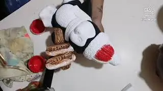 como pintar pinguino navideño ceramica yeso