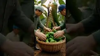&ldquo;Miniature Farmers Harvesting Giant Green Chilies 🌶✨ | Cinematic Farming Art&rdquo;