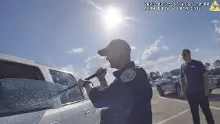 2-Year-Old Locked in Hot Car - Police Smash Window to Save Her