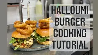 Halloumi Burger Cooking Tutorial- Perfect veggie burger!!