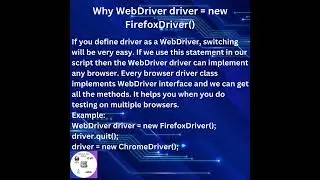Webdriver browser concept 