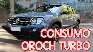 Teste Consumo Renault Oroch Turbo 2023 - BEBEU MENOS QUE A TORO
