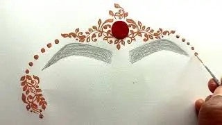 Beautiful bridal kolka design ❤️ bindi 😘😍 bridal bindi design ❤️