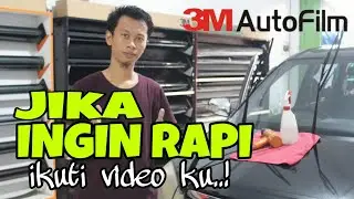 cara pemasangan kaca film mobil bagian depan yang BAGUS dan RAPI
