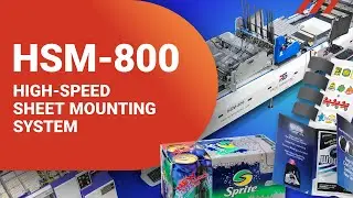 HSM-800 High-speed Sheet Mounting System | Flexo Pattern Gluing, Secure Bonding, Precise Lamination